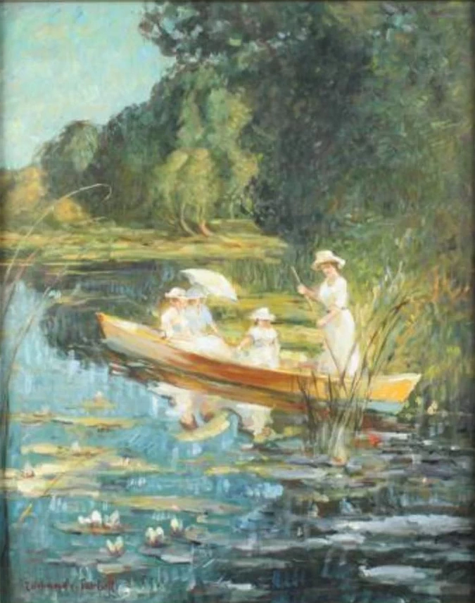 Edmund Tarbell - In barca
